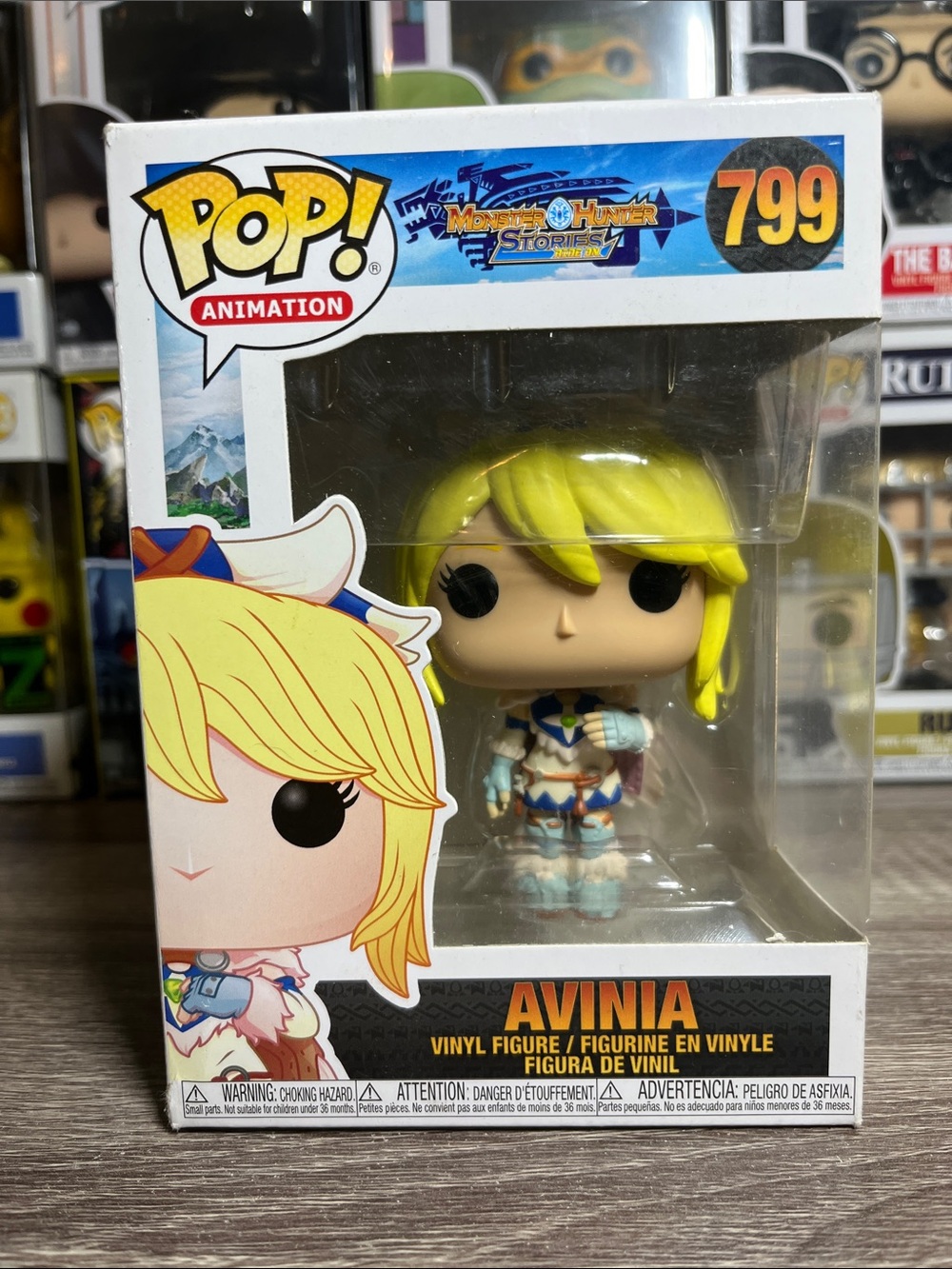 Funko Avinia Pop! Figure - Yellow Hair, Blue & White Outfit Damaged Box